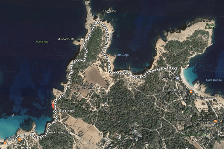 Ruta de senderismo en Ibiza