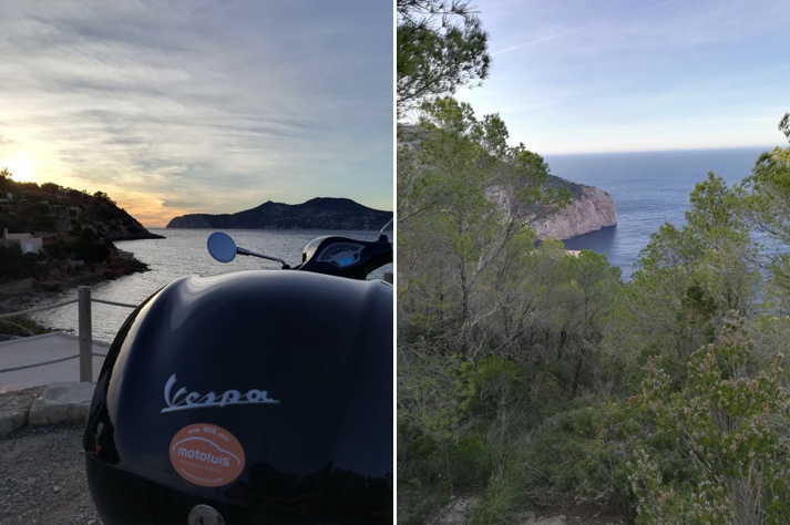 Ibiza en Vespa, Ibiza en otoño, Ibiza en moto, rent a car Ibiza, rent a Vespa in Ibiza, Ibiza by Vespa, guest post