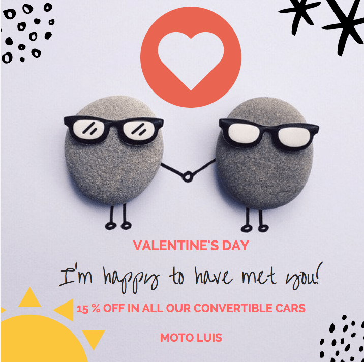 Moto Luis oferta San Valentín descuento Ibiza 2018 alquier de coches en Ibiza