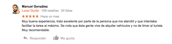 Recomendaciones de alquiler de coche en Ibiza - Best rental car in Ibiza reviews