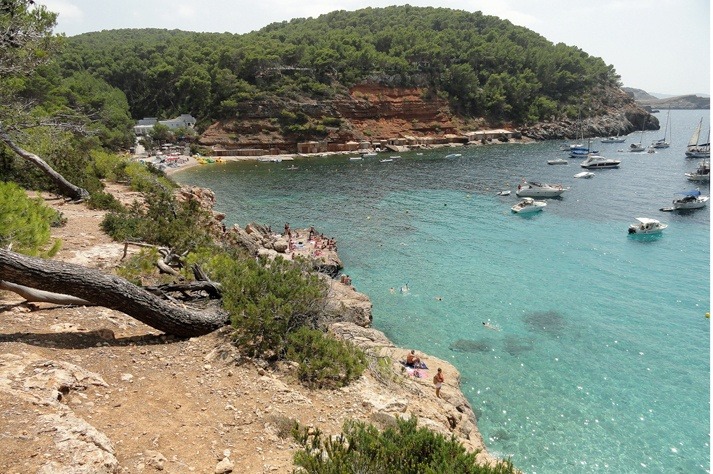 Cala Salada vista desde los acantilados