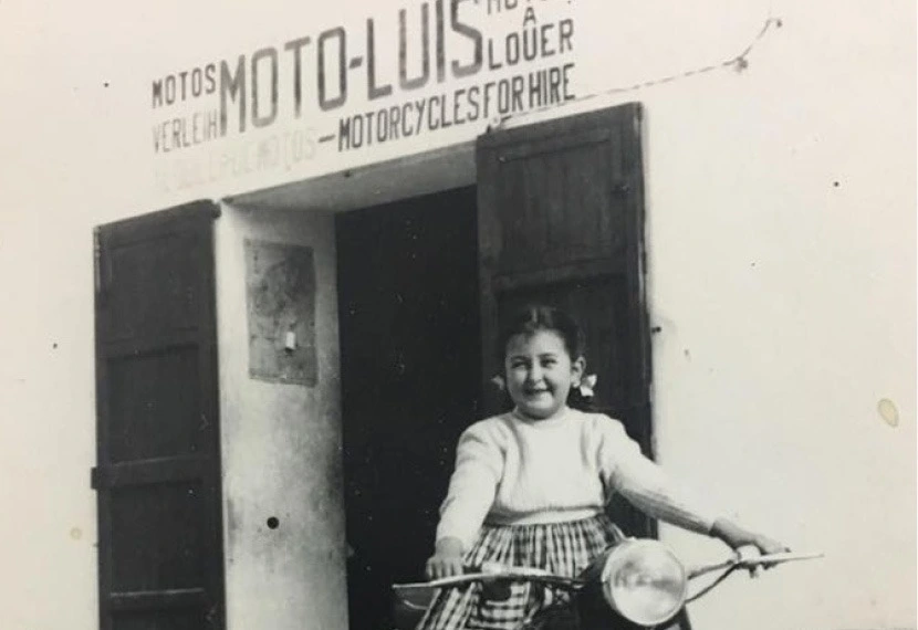 Foto antigua de Moto Luis