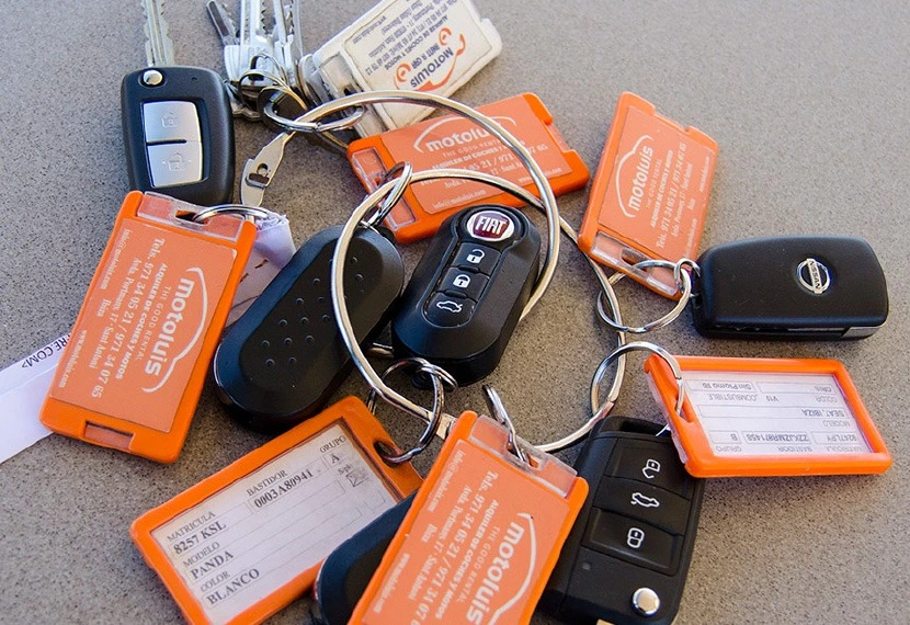 Llaves de coches de alquiler