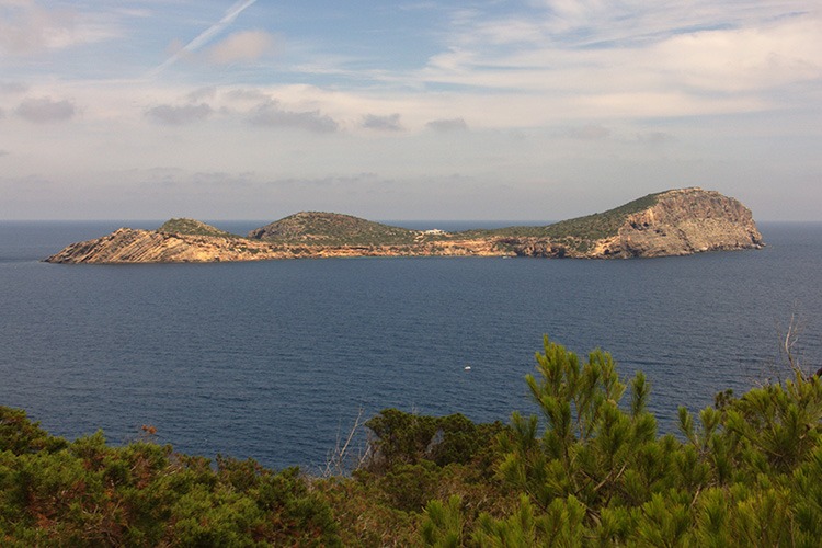 vista de Tagomago desde Ibiza